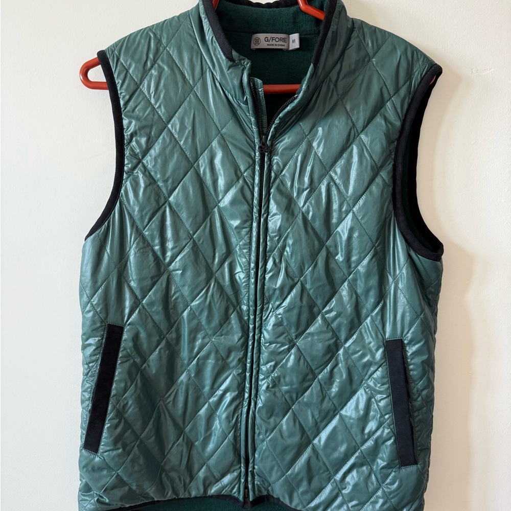G/FORE Green Quilted Golf Vest